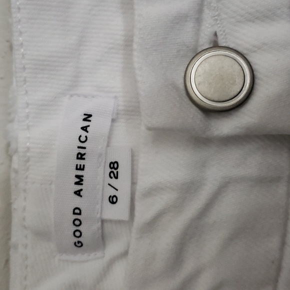 NWT Good American White 90s Distressed Jeans Size 6 - Picture 7 of 14